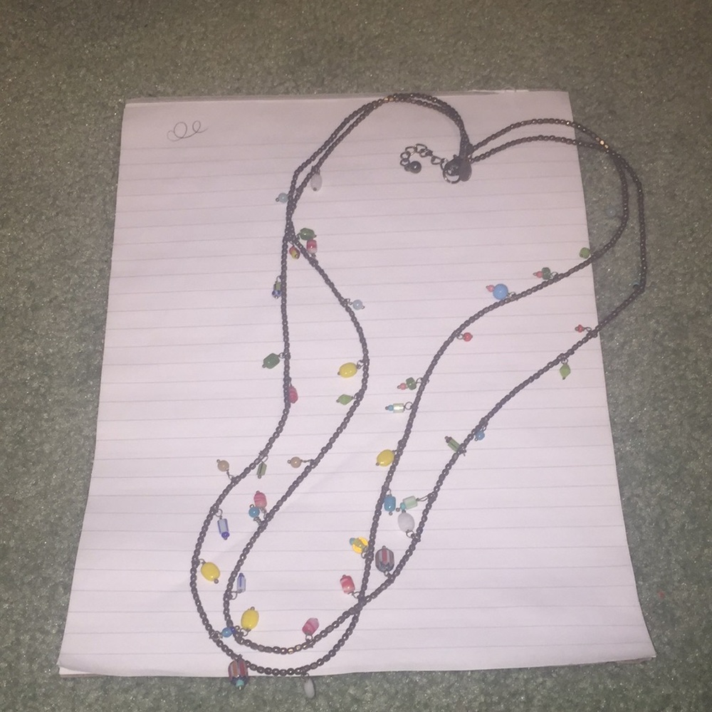 Long beaded necklace